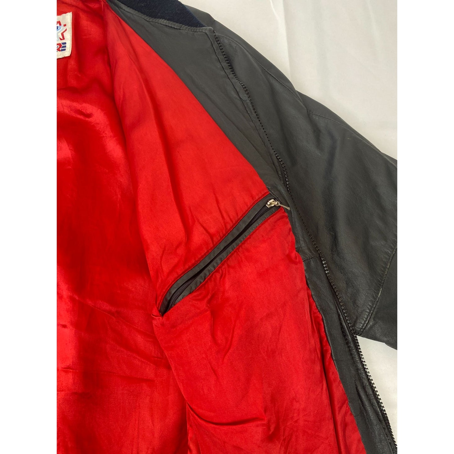 vintage Starter Chicago Bulls Cuir &Laine Varsity Jacket Taille M