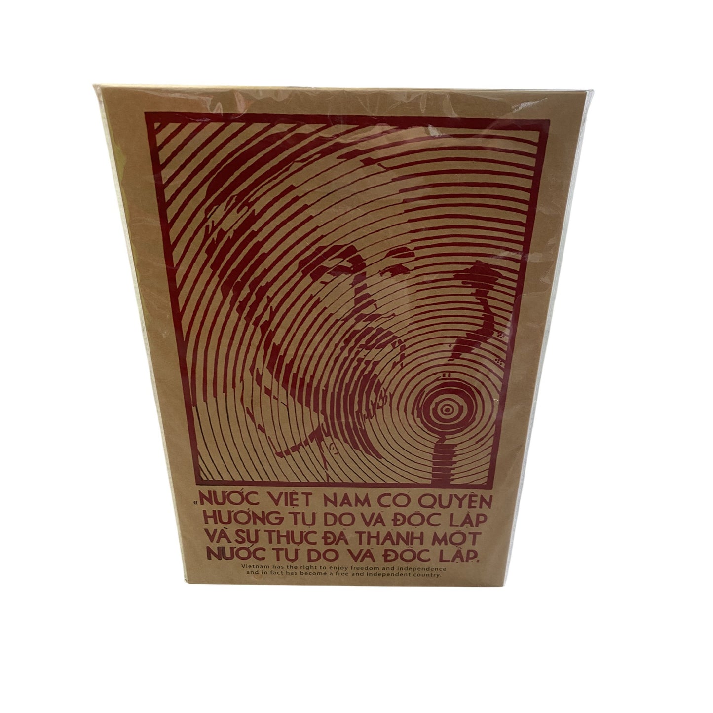 Affiche Vintage Vietnamienne "Nuoc Viet Nam Co Quyen" 29.7 X 42 Cm Tam Kim Arts & Crafts