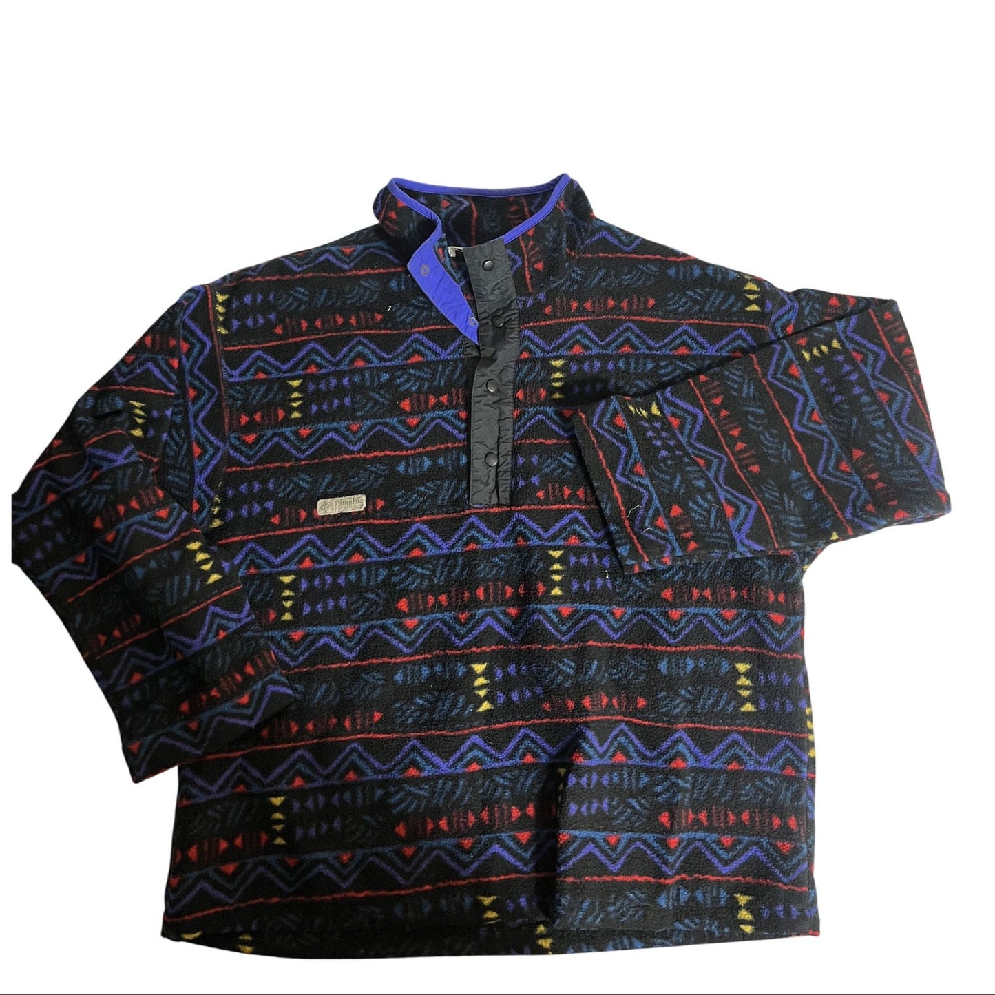 Columbia Veste pull polaire pour homme Motif aztèque du sud-ouest Taille L