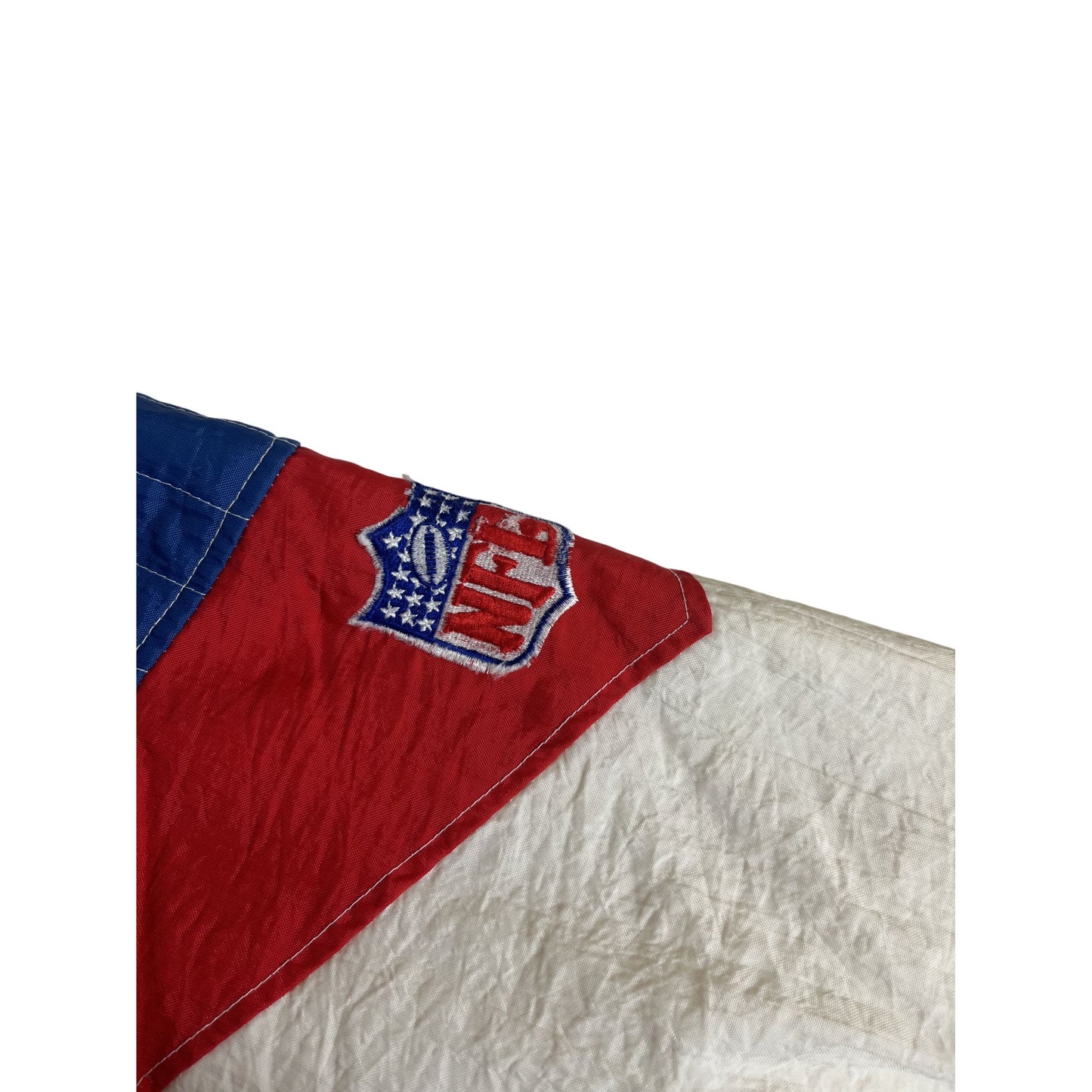 Buffalo Bills NFL Starter Jacket Hooded White Red Blue L
