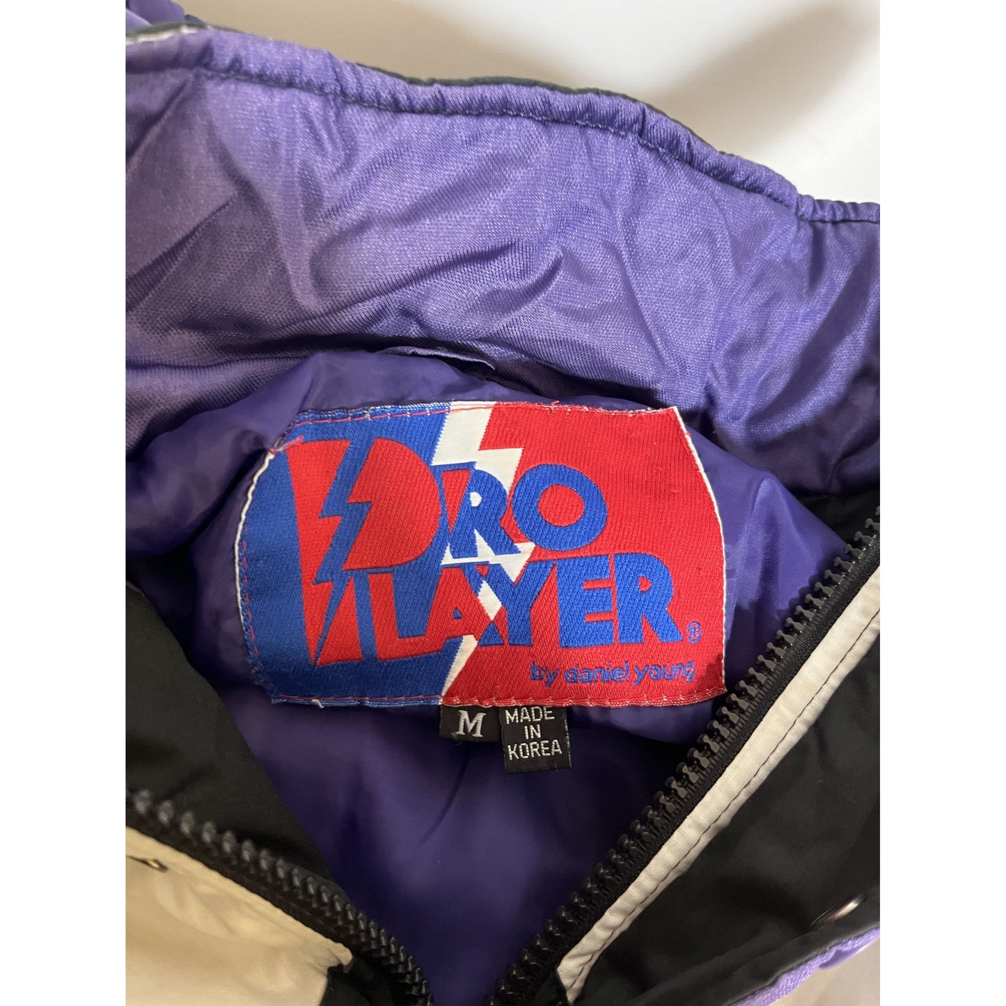Veste rétro des Phoenix Suns M par Pro Layer, colorblock, avec patch logo et capuche, style NBA années 90