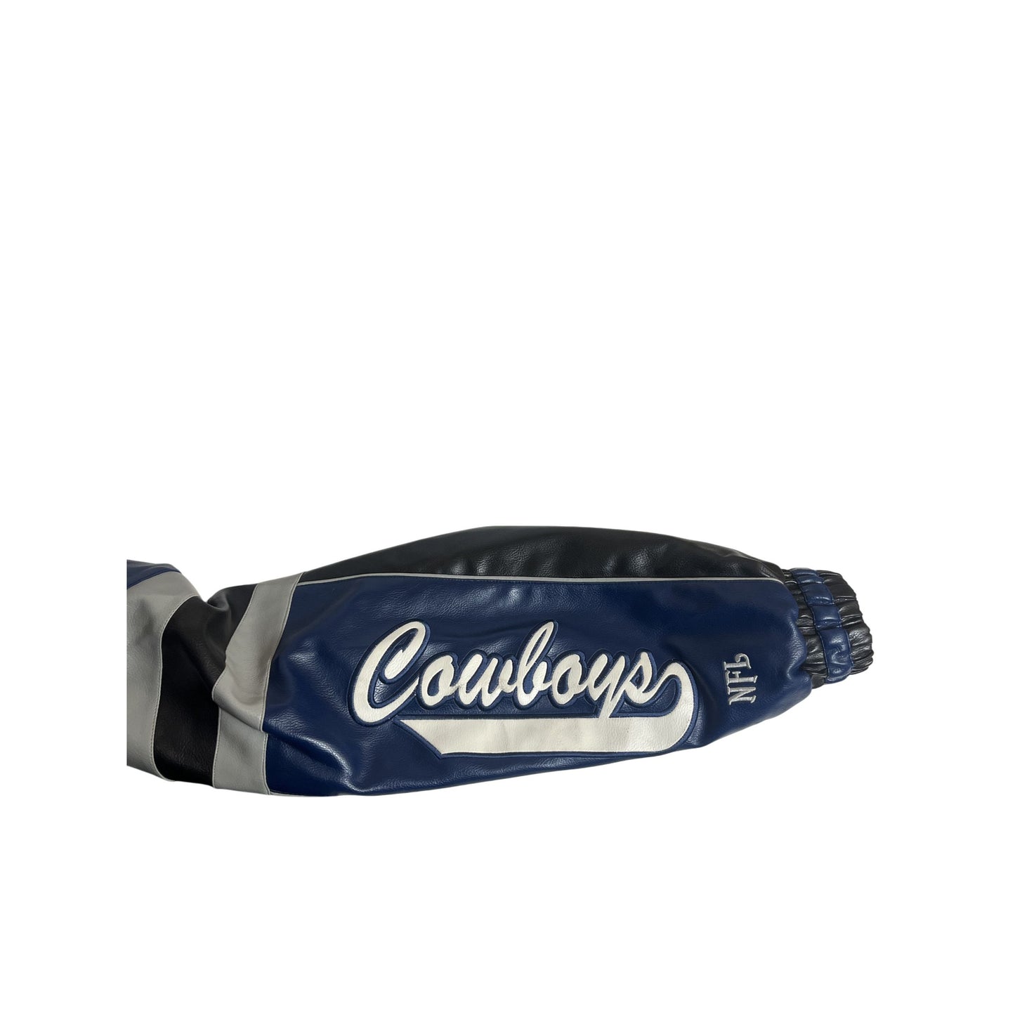 Dallas Cowboys NFL Leather Jacket Black Blue L