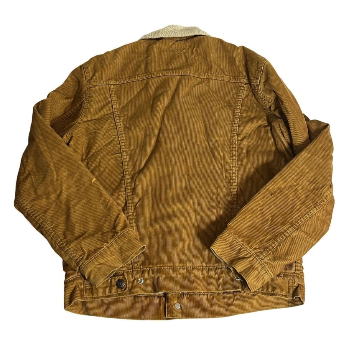 Veste Levi's en velours côtelé doublée sherpa pour homme, couleur fauve moyen