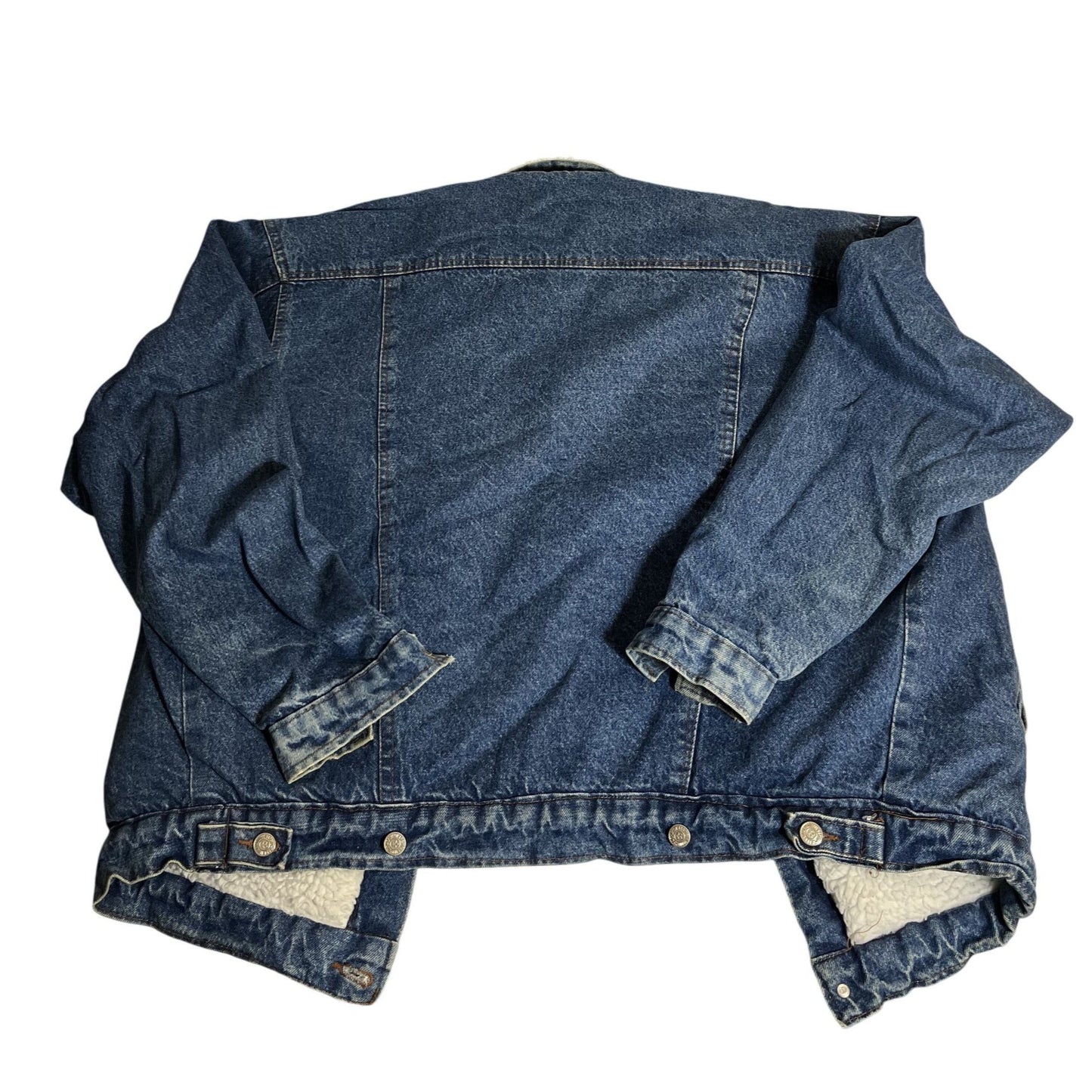 Veste en denim vintage doublée de sherpa