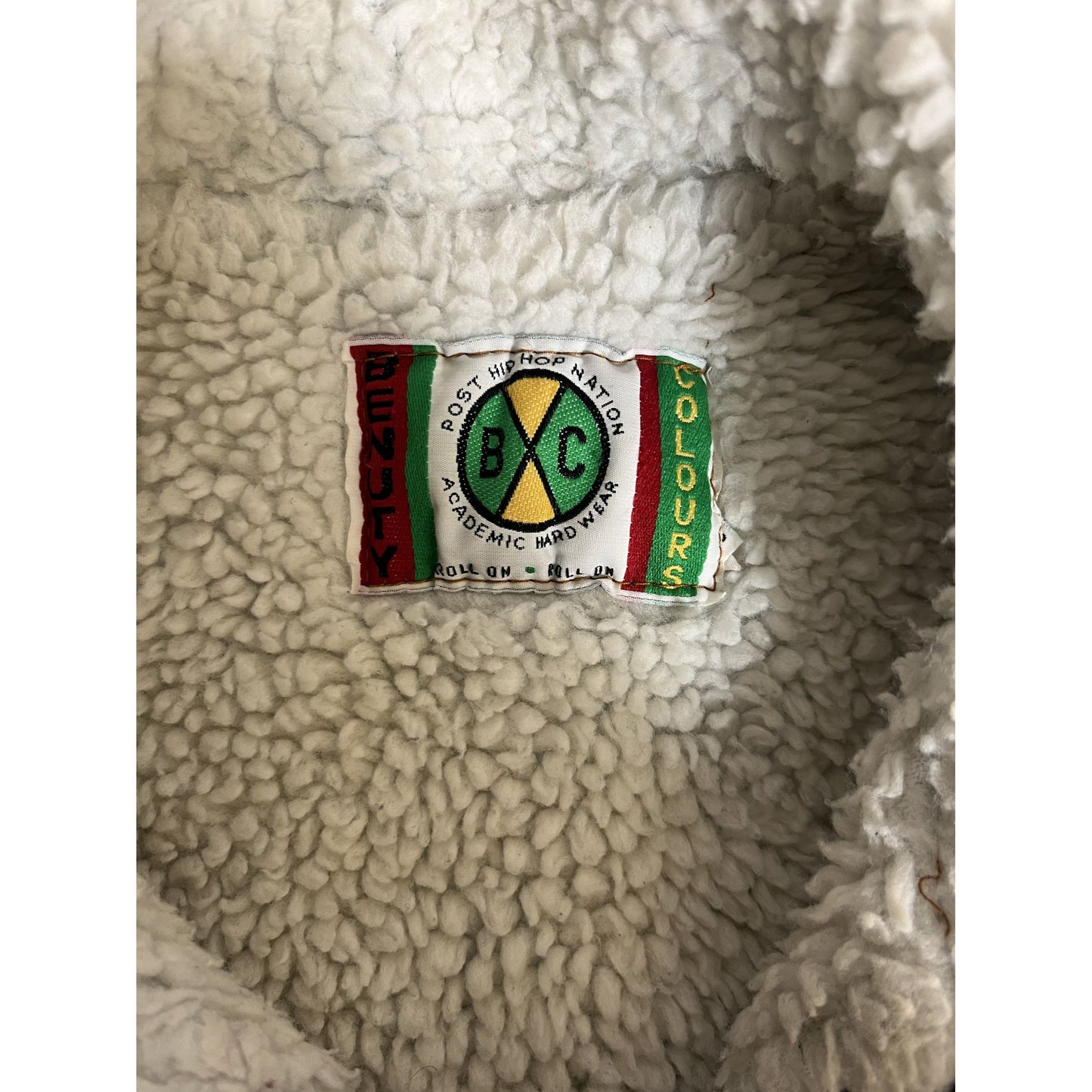 Veste en denim vintage doublée de sherpa