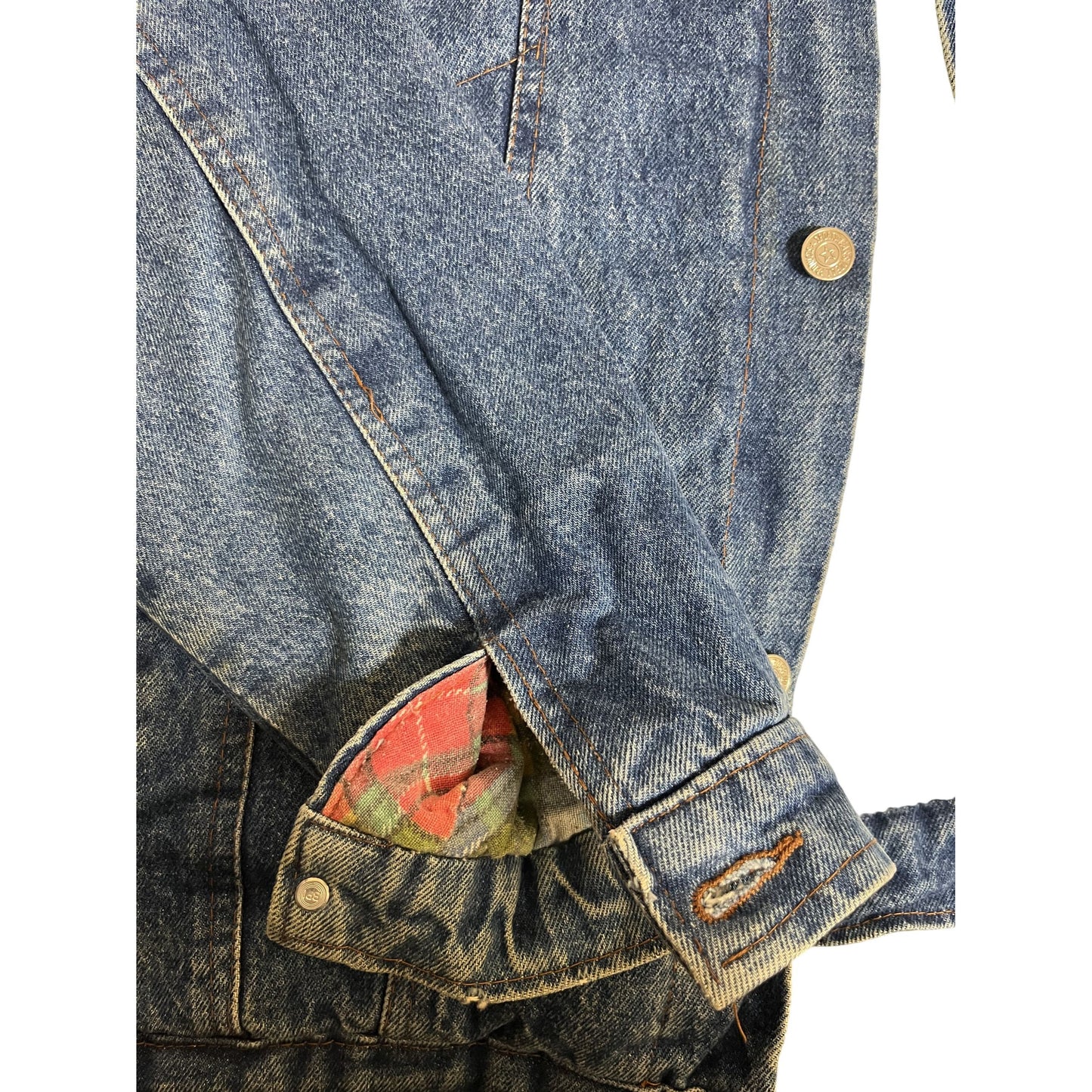 Veste en denim vintage doublée de sherpa