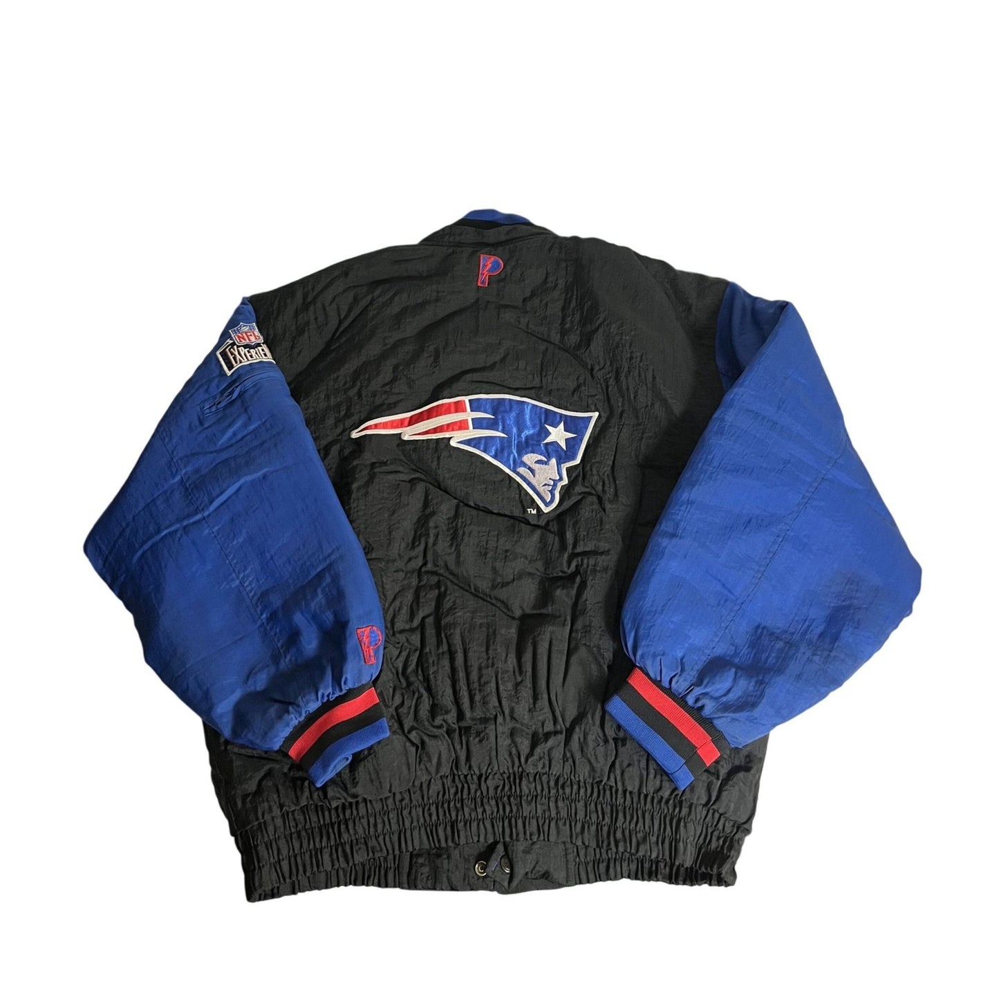 Veste réversible vintage des Patriots avec logo de l'équipe et lettrage brodé