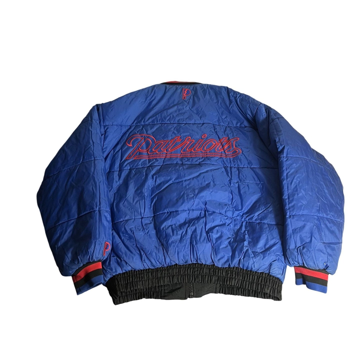 Veste réversible vintage des Patriots avec logo de l'équipe et lettrage brodé