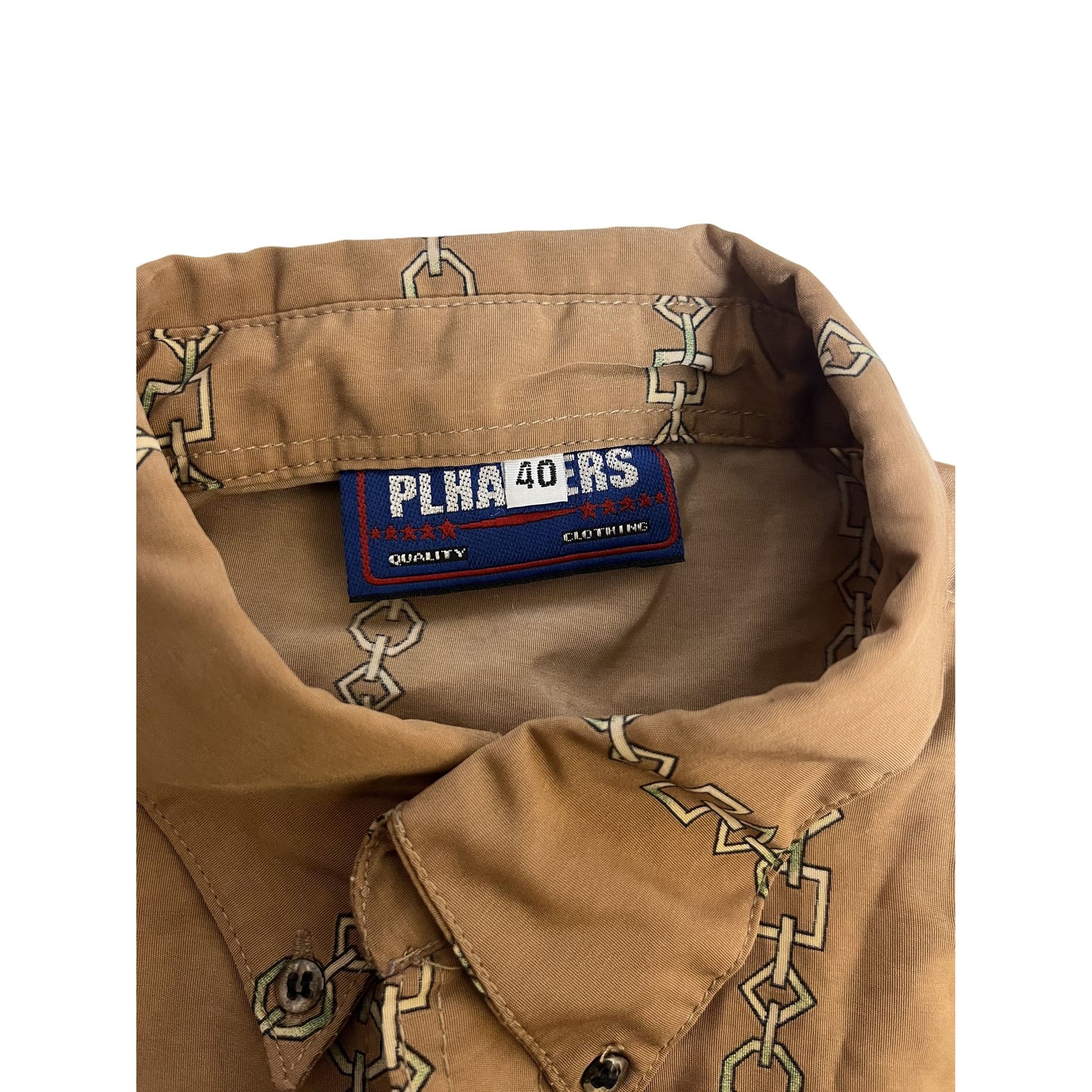Chemise à manches longues à imprimé cheval et cowboy western, taille 40