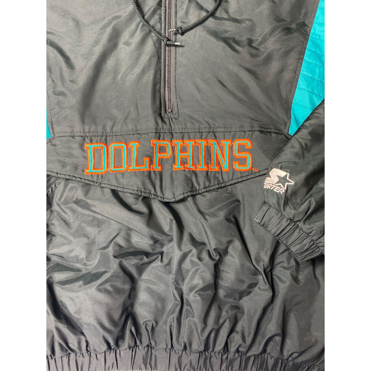 Veste starter des Dolphins de Miami capuche coupe-vent vintage NFL taille XL