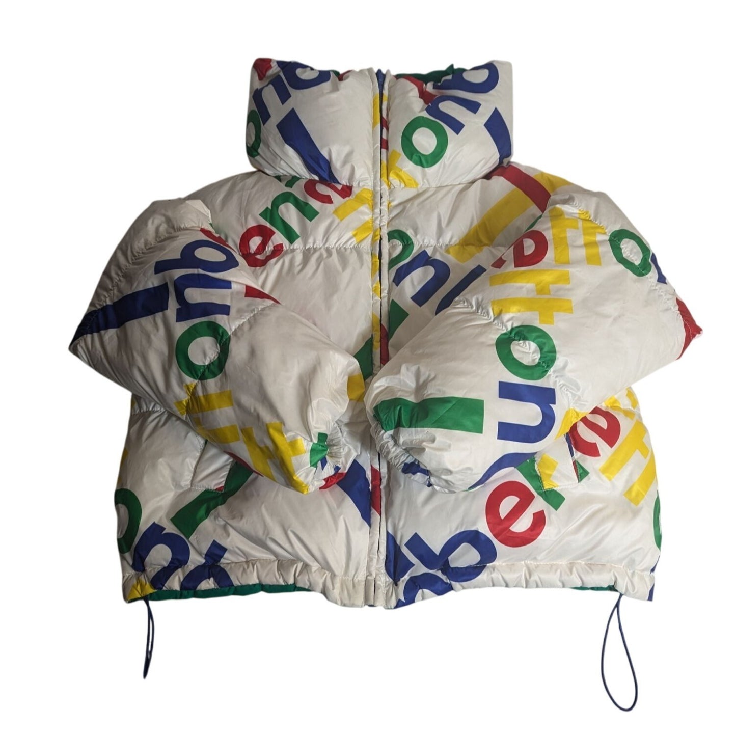 Doudoune réversible verte et multicolore M par United Colors of Benetton