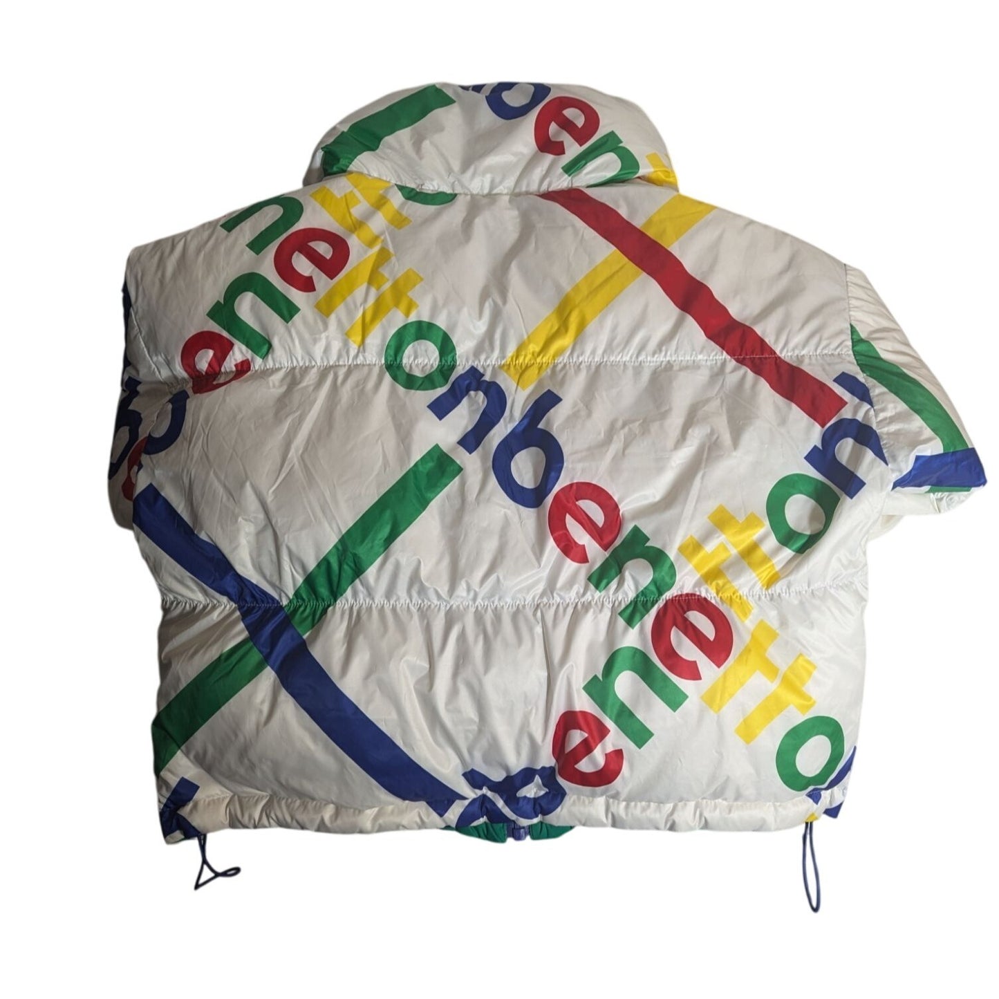 Doudoune réversible verte et multicolore M par United Colors of Benetton