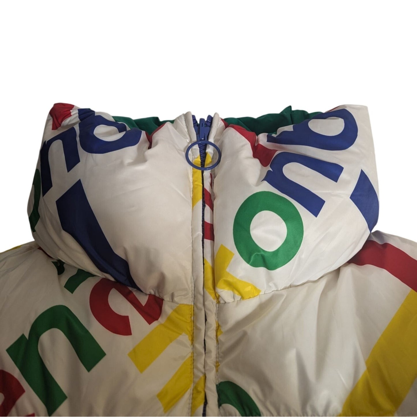 Doudoune réversible verte et multicolore M par United Colors of Benetton