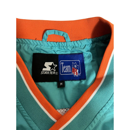 Veste pull Starter NFL Miami Dolphins taille M bleu sarcelle et orange polyester/coton