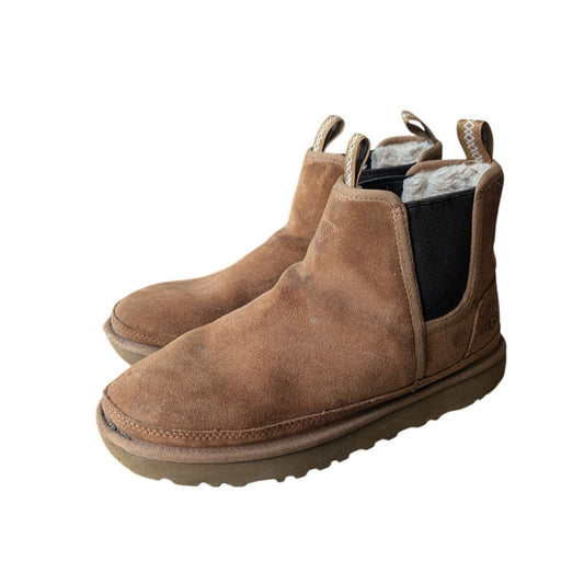 Bottines En Suède Marron UGG Taille 42 Avec Doublure En Laine & Semelle Antidérapante