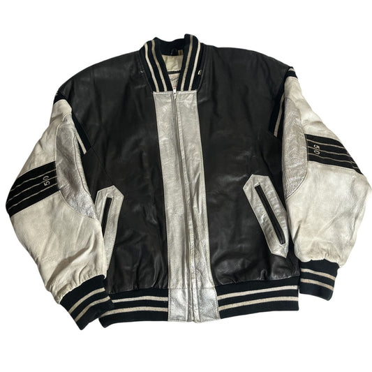 Michael Hoban WHEREMI 1991 Blouson bombardier en cuir M