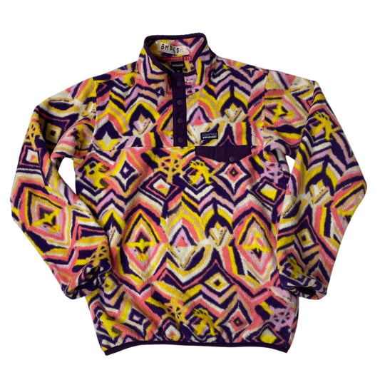 Veste polaire Patagonia Synchilla Pullover S Motif géométrique multicolore