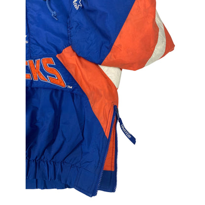 Veste oversize M des New York Knicks Starter Pullover Bleu et Orange Nylon Polyester NBA