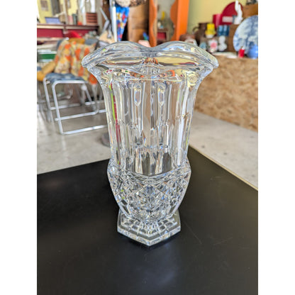 Pichet En Cristal Artisanat De Lorraine 24% Pbo Taille Main Transparent 26 Cm