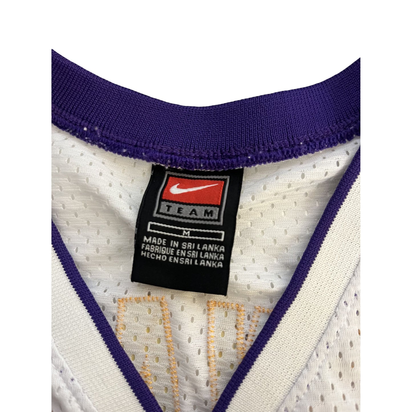 Maillot Nike #8 des Los Angeles Lakers Kobe Bryant, taille M, blanc et jaune