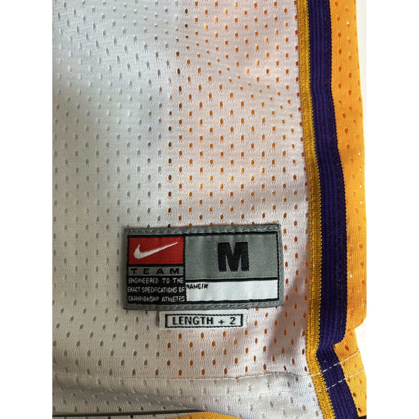 Maillot Nike #8 des Los Angeles Lakers Kobe Bryant, taille M, blanc et jaune