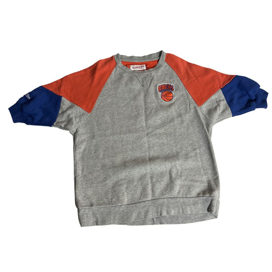 Sweat-shirt ras du cou colorblock Mitchell & Ness Nostalgia Co. des New York Knicks