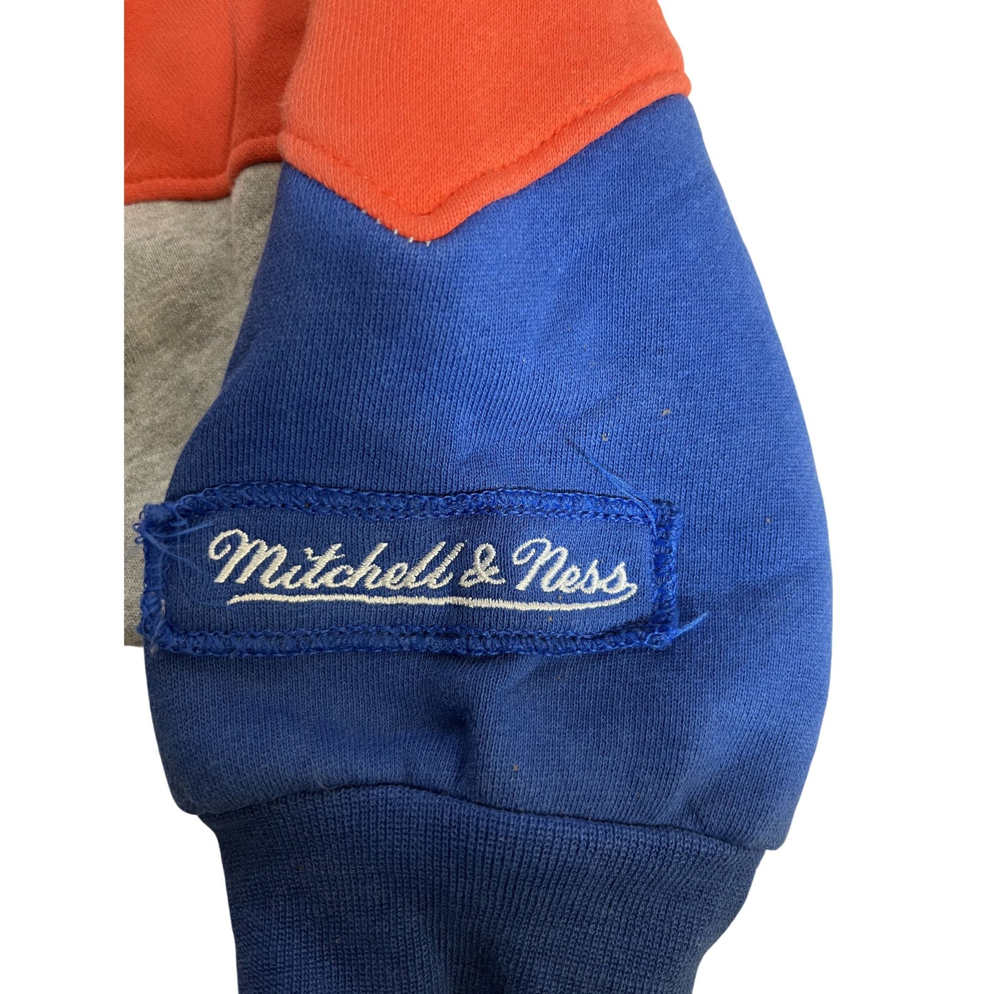Sweat-shirt ras du cou colorblock Mitchell & Ness Nostalgia Co. des New York Knicks