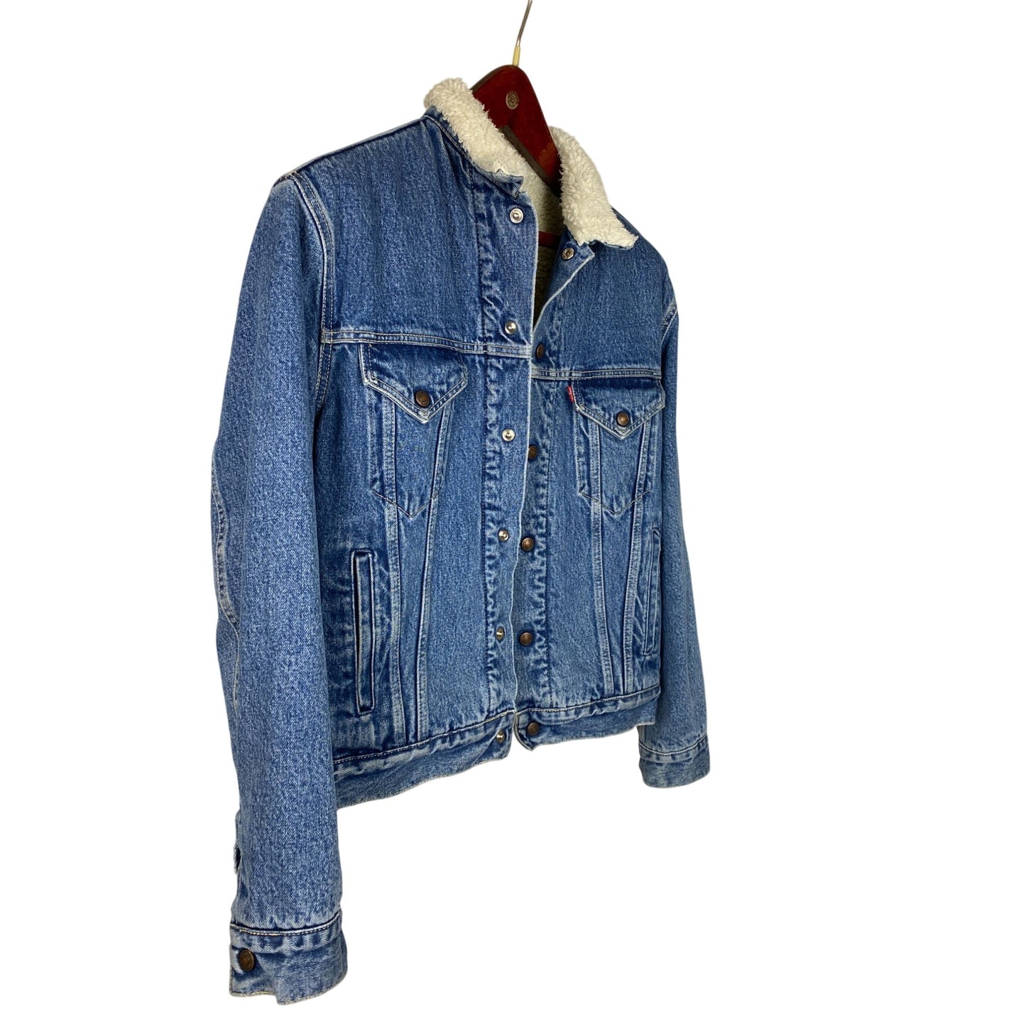 Veste camionneur en denim sherpa Levis Strauss & Co.