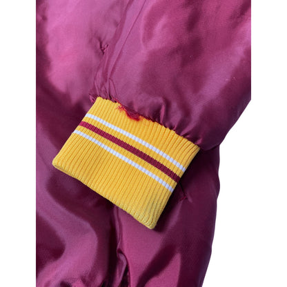 Veste en satin bordeaux et jaune des Redskins de Washington, tenue NFL
