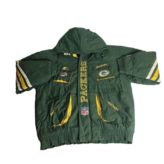 Veste vintage NFL Starter Pro Line des Packers de Green Bay, taille L