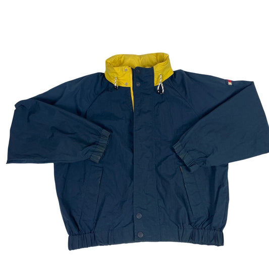 Tommy Hilfiger Mens Navy & Yellow Windbreaker Jacket Size L