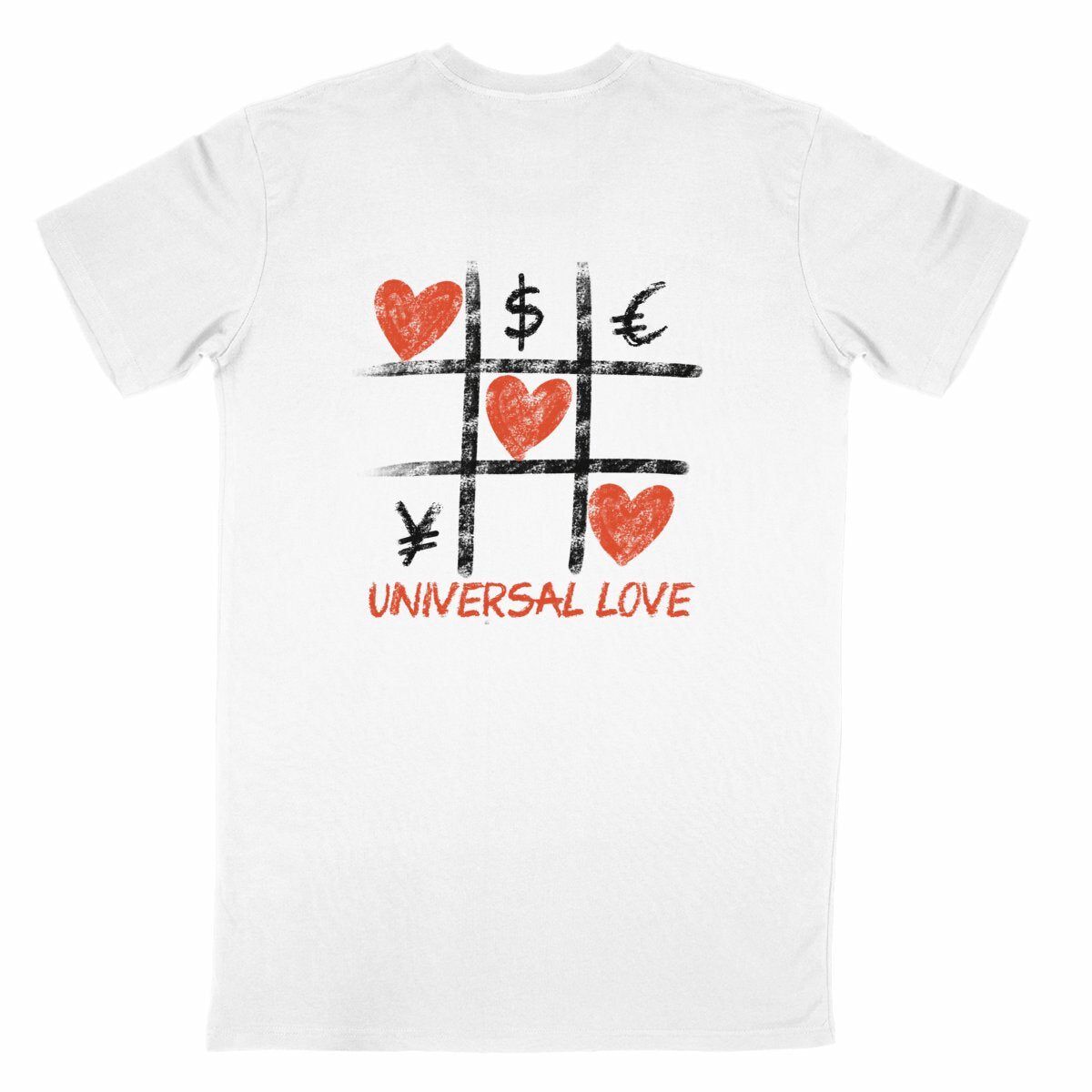 Tee shirt universal love - dos_blanc
