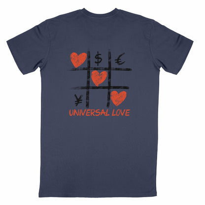 Tee shirt universal love - dos_bleumarine
