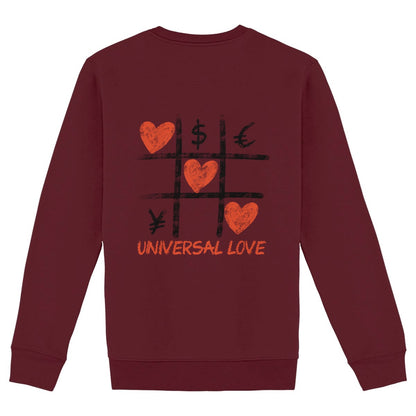 Sweat Shirt Universal love - dos_bordeaux