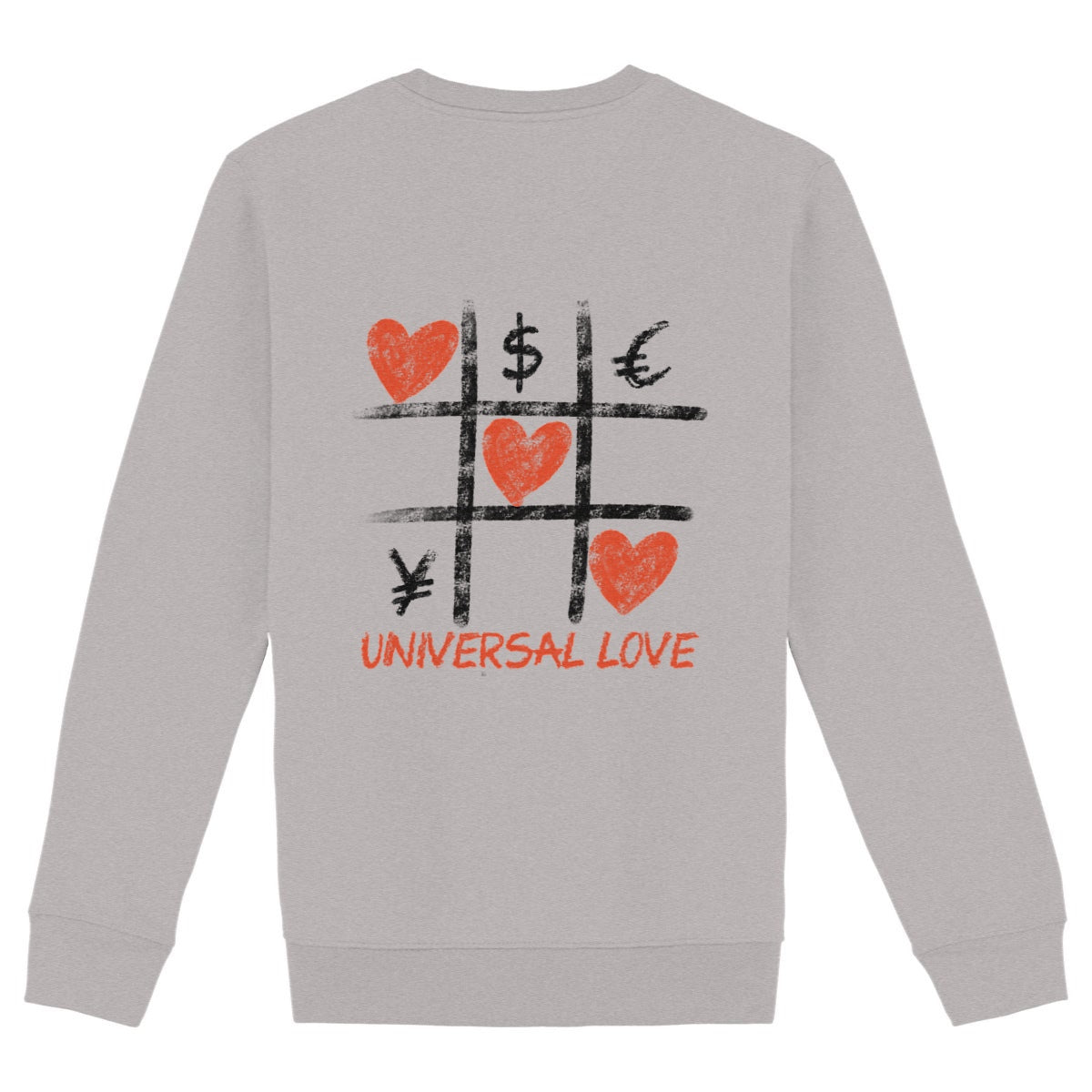 Sweat Shirt Universal love - dos_gris