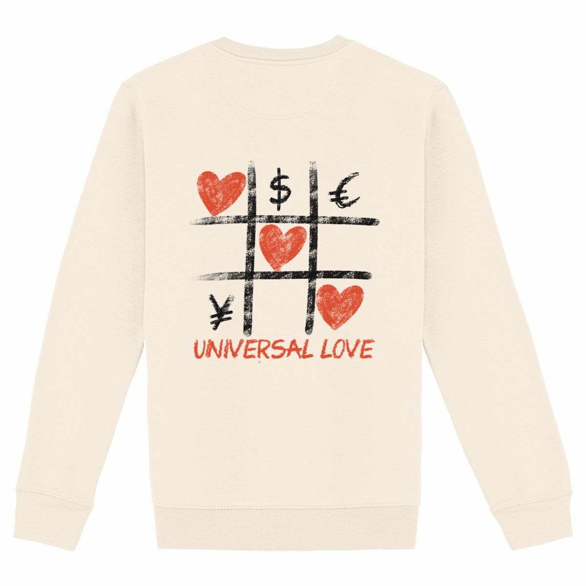 Sweat Shirt Universal love - dos_ivoire