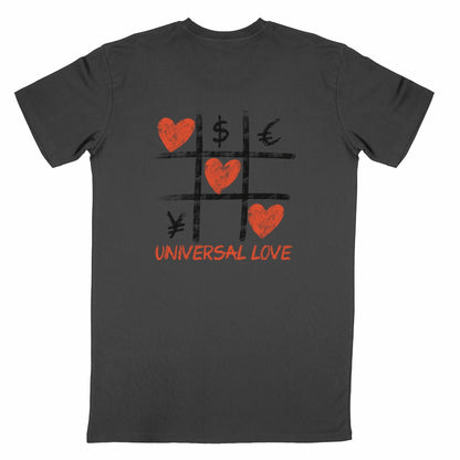 Tee shirt universal love - dos_noir