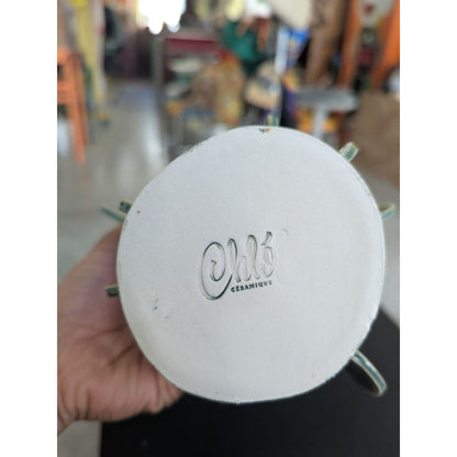 Vase En Céramique Fait Main À Orléans Avec Cœurs Décoratifs Dorés
