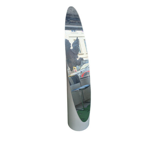 Miroir Lipstick  Autoportant Blanc Design Moderne 145x27 Cm