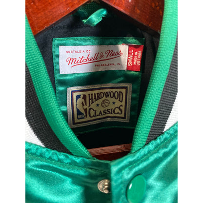 Boston Celtics Satin Varsity Jacket S By Mitchell & Ness