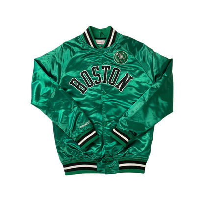Boston Celtics Satin Varsity Jacket S By Mitchell & Ness