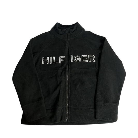 Veste zippée en polaire noire Tommy Hilfiger Sport pour homme, taille M