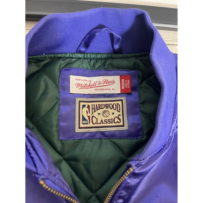 Veste satinée Mitchell & Ness NBA Hardwood Classics Milwaukee Bucks, taille M