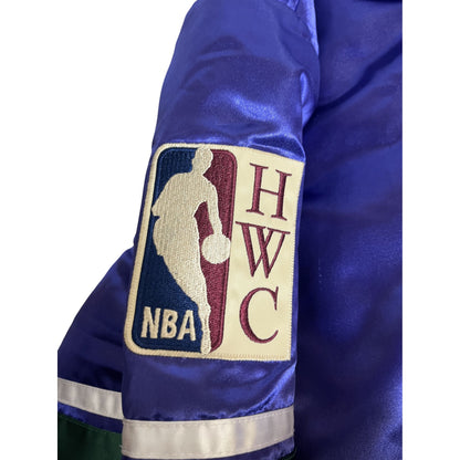 Veste satinée Mitchell & Ness NBA Hardwood Classics Milwaukee Bucks, taille M