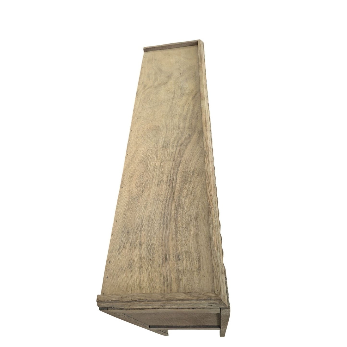 Buffet Vintage art deco En Bois Avec Portes Vitrées Sculptées À La Main 91cm H X 123cm L X 31cm P